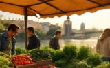 Farmářská tržnice v Praze – stánky s čerstvými lokálními produkty