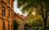 Klidné místo v Praze mimo turistické centrum v létě