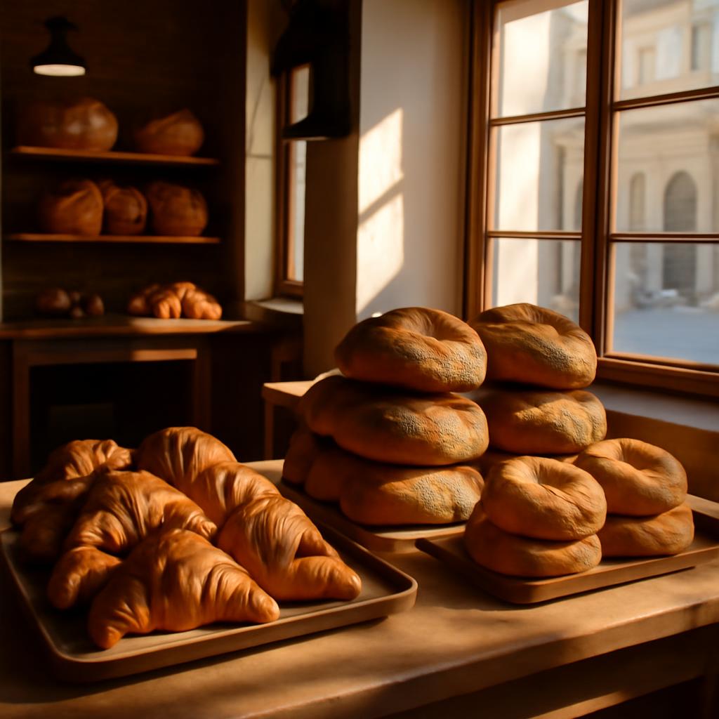 Speciální pekárna v Praze s čerstvými croissanty, kváskovým chlebem a bagely