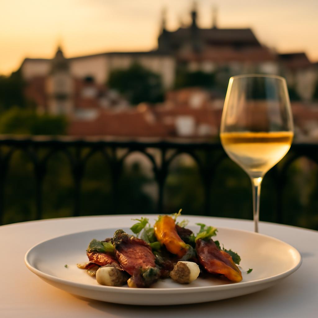 Letní degustační menu – elegantně servírovaný chod na pražské terase