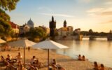 Žluté lázně – léto u Vltavy v Praze