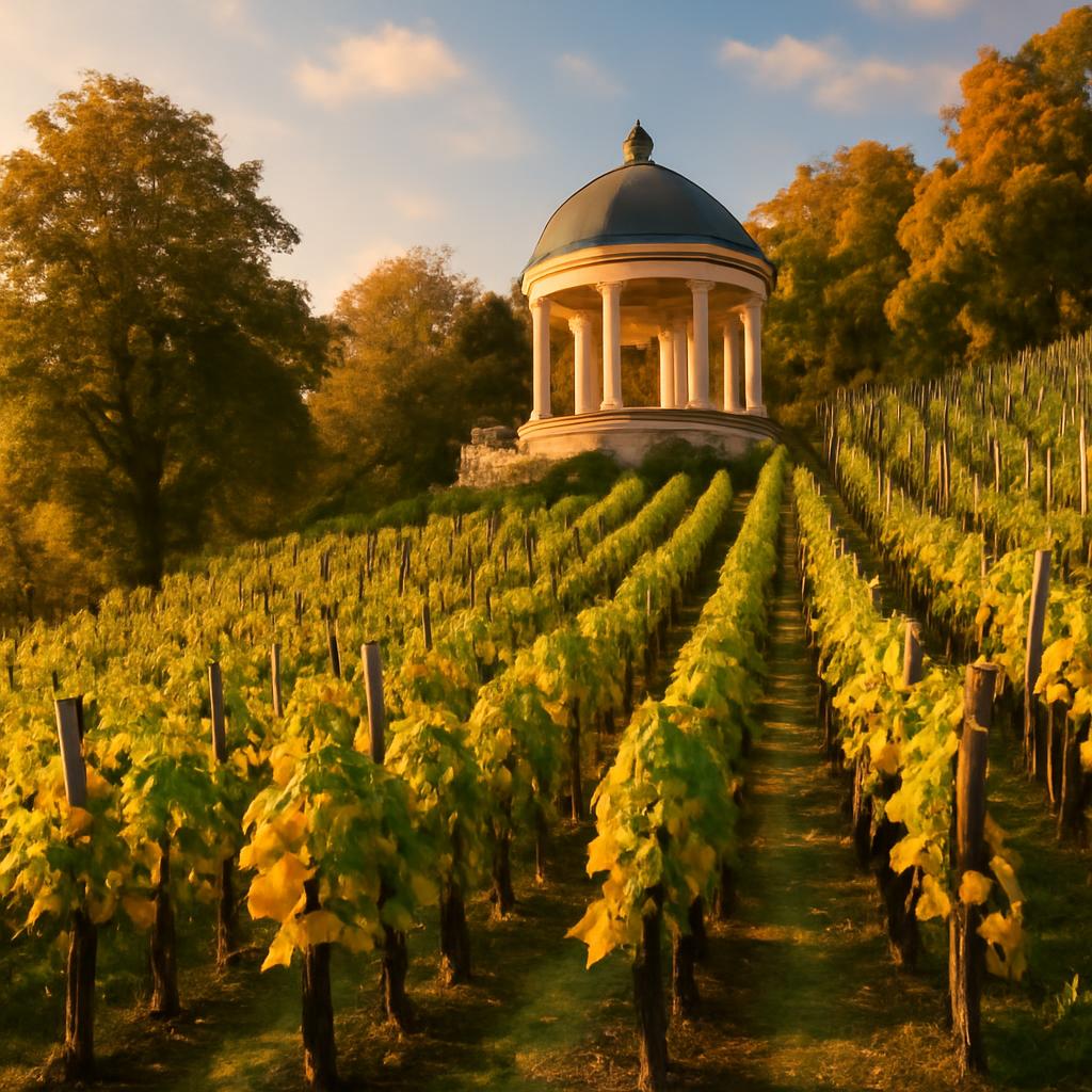 Grébovka - Havlíčkovy sady s vinicí a viničním altánem v Praze