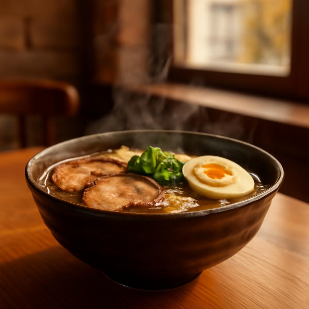 Miska ramenu v pražském ramen baru